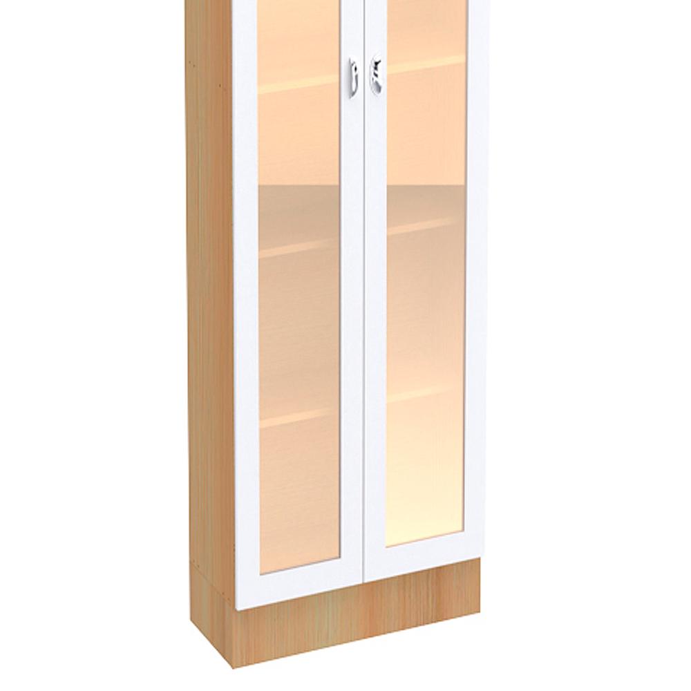 Paneleiro Ditália Denver 2 Portas Vidro Rv/Branco CD-386