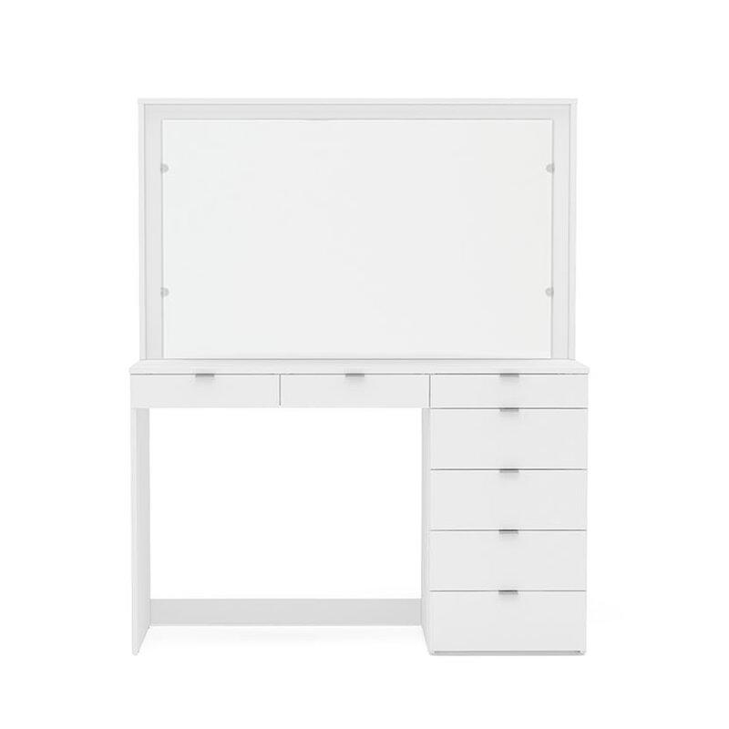 Penteadeira Ditália 7 Gavetas Branco UV Acetinado