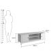 Rack 2 Portas Ditália R-606 Branco