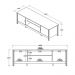 Rack Painel Ditália p/ TV até 60 R-902 R-606 Cor:Branco