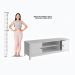 Rack Painel Ditália p/ TV até 60 R-902 R-606 Cor:Branco
