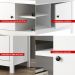 Rack Painel Ditália p/ TV até 60 R-902 R-606 Cor:Branco