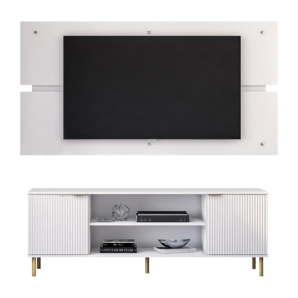 Rack Painel Ditália p/ TV até 60 R-902 R-634 Cor:Branco