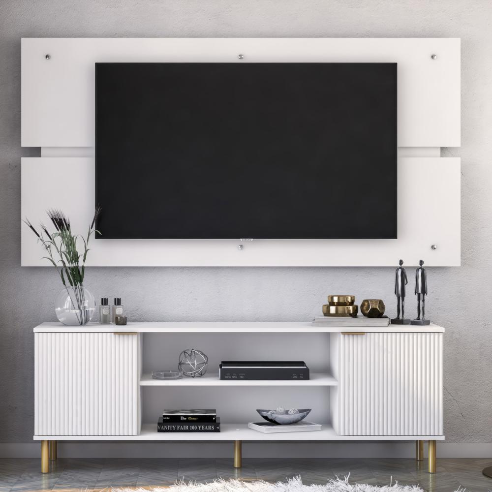 Rack Painel Ditália p/ TV até 60 R-902 R-634 Cor:Branco