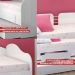 Sofá Cama Solteiro C/ Colchões Ditália Cama Aux CM-08 Branco