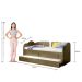 Sofá Cama Solteiro C/ Colchões Ditália Cama Aux CM08 Diamond