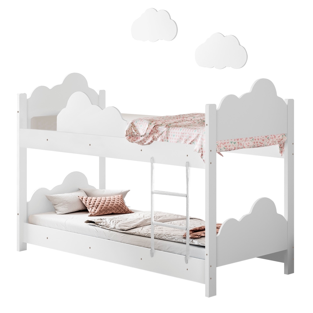 Beliche Ayla Branco com 2 Luminárias Sonhos de Luz