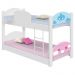 Beliche Infantil Nuvem Com 2 Colchões - Branco
