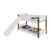 Beliche Mini Cama Branca e Mel com Escorregador