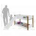Beliche Mini Cama Branca e Mel com Escorregador