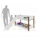 Beliche Mini Cama Branca e Mel com Escorregador e Colchões