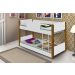 Beliche Mini Cama Branco e Mel com Colchões