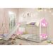 Beliche Solteiro com Escorregador Exclusiva Casinha - Rosa