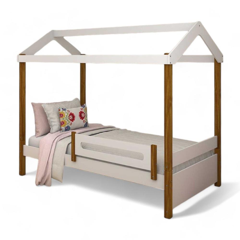 Cama Casa Eliz Branca Com Colchão - Divaloto