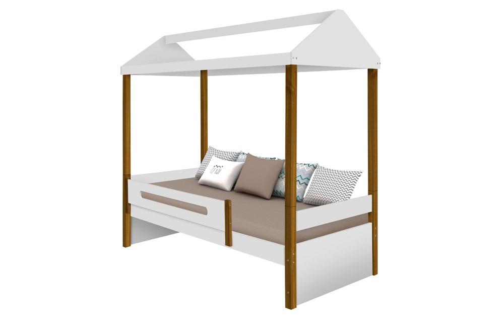 Cama Casa Sara Branca Com Colchão