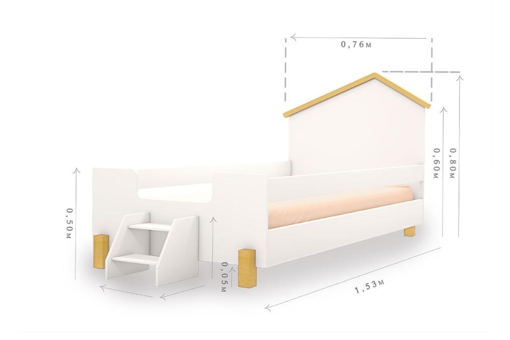 Cama Casinha Montessoriana Infantil Com Colchão Ayla