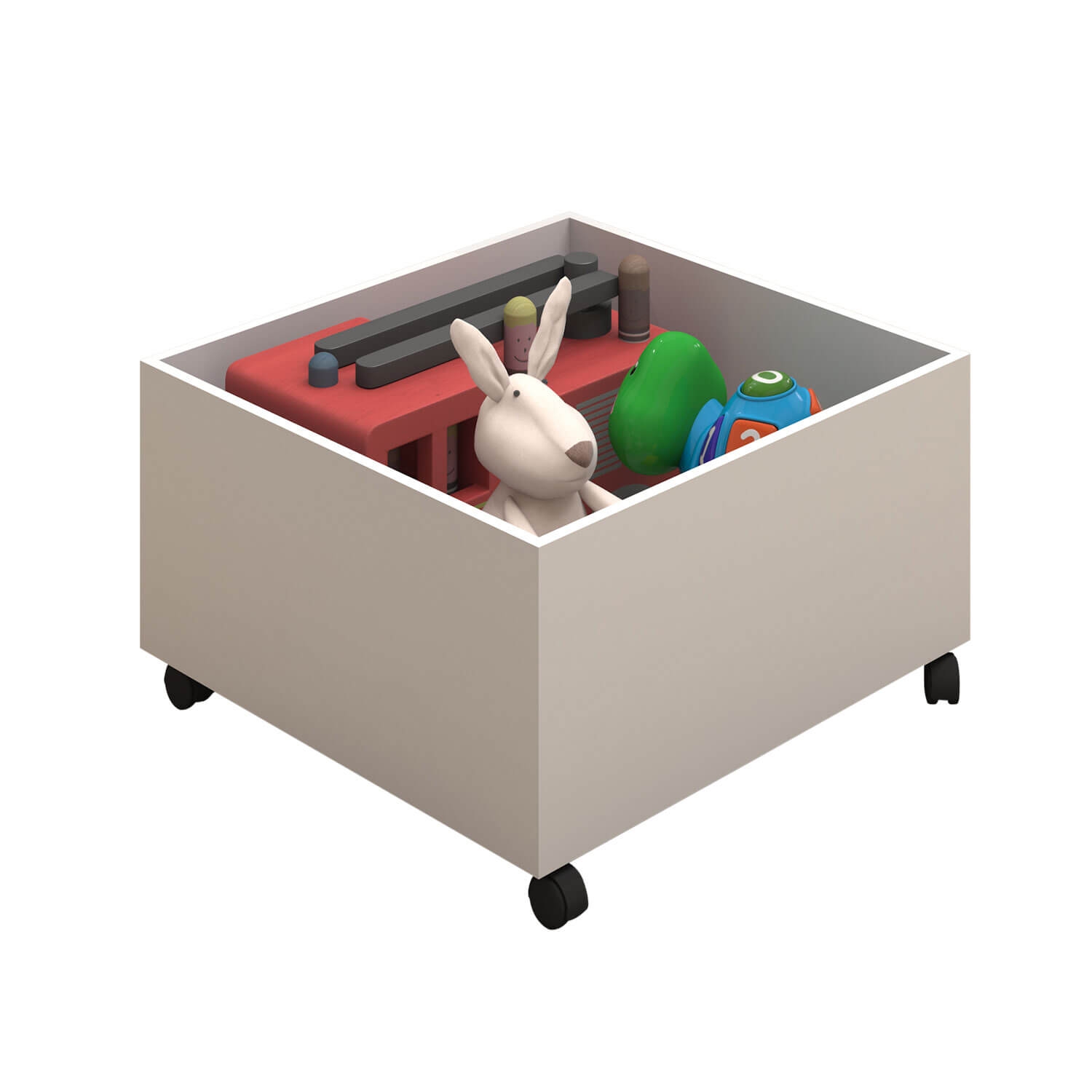 Cama Elevada Solteiro Lari com Nichos e Colchão