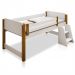 Cama Elevada Solteiro Lari com Nichos e Colchão
