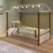 Cama Eliz Branca Com Led E Colchão - Divaloto
