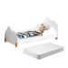Cama Infantil Lola Branco e Mel com Colchão