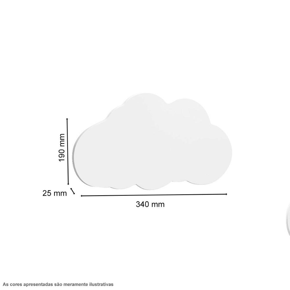 Cama Infantil Nuvem Com Grade De Proteção Cristal Branco Com 2 Luminárias E Colchão - Divaloto