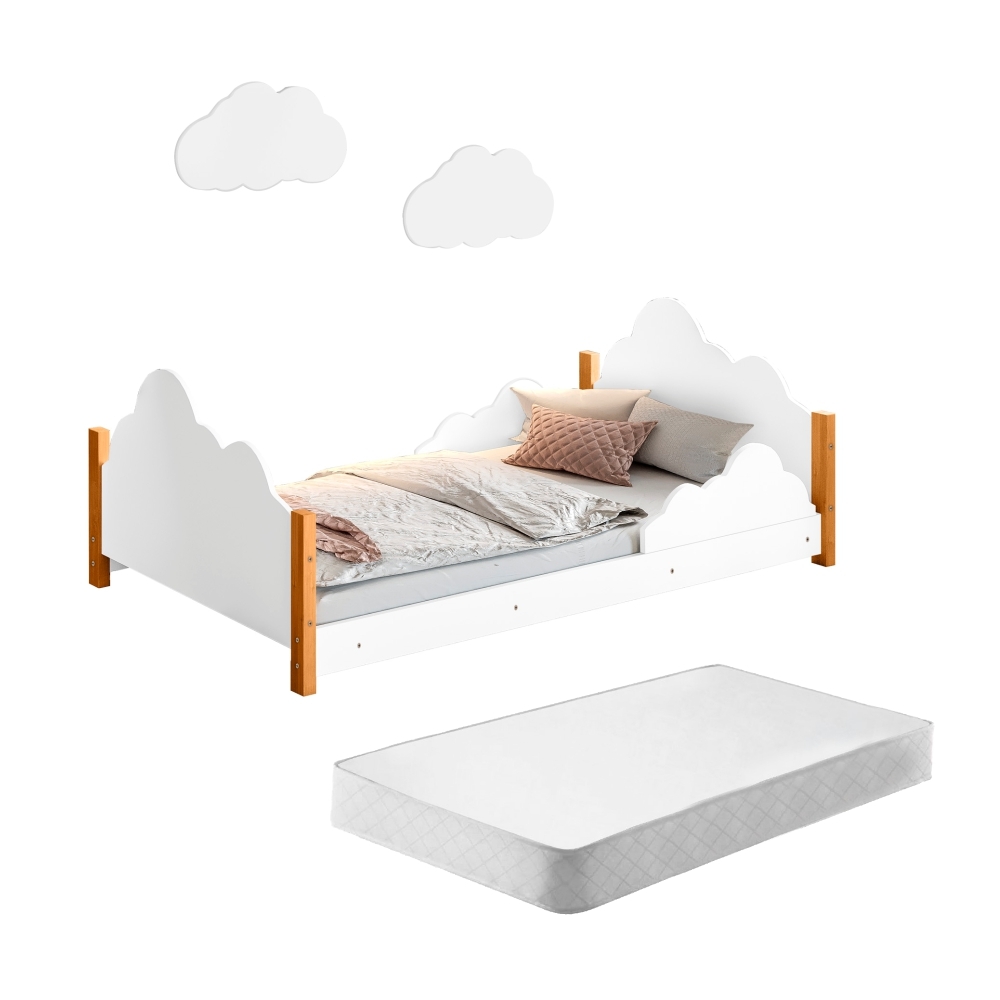 Cama MiniPoppy com Colchão e 2 Luminárias Soninho