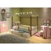 Cama Montessori Cabana com Fio de Luz e Auxiliar Branco Mel