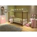 Cama Montessori Fio de Luz Cabana Branco Mel com Colchão