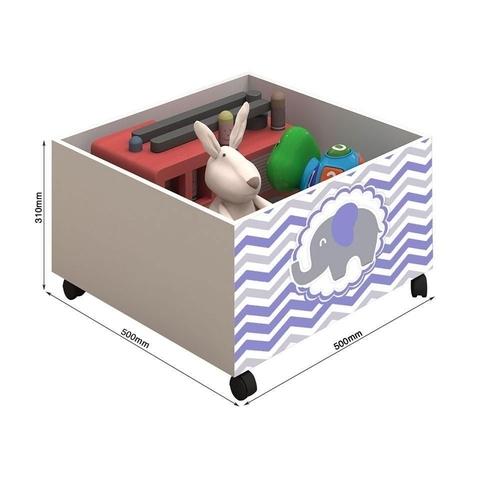Cama Naty Branco/Mel Com 2 Nichos Adesivadas Lilas E Escadinha