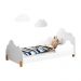 Cama Princesa Celeste Branca com 2 Luminárias Soninho