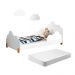 Cama Princesa Celeste Branca com Colchão e 2 Luminárias Soninho