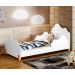 Cama Princesa Celeste Branca com Colchão e 2 Luminárias Soninho