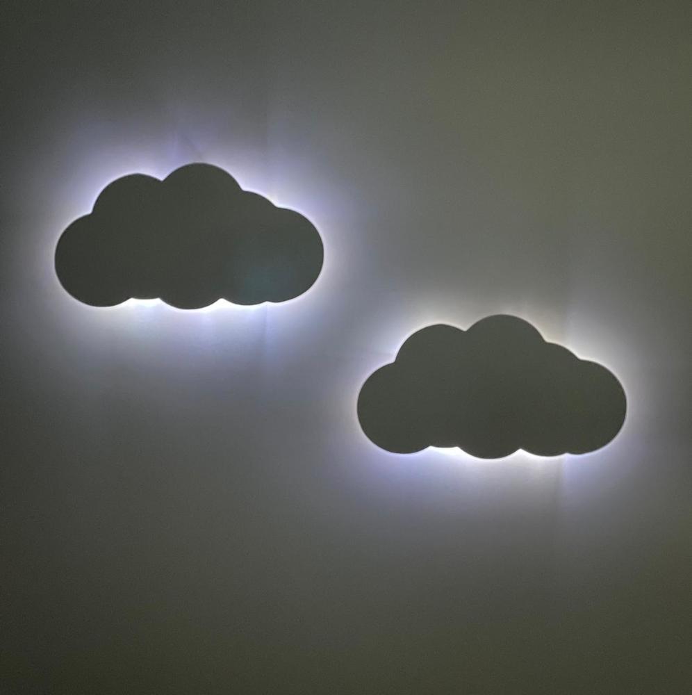 Cama Solteiro Belíssima Branca e Azul com 2 Luminárias Divaloto