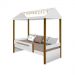 Cama Solteiro Sara Branca Com Led Com Colchão