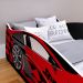 Mini Cama Infantil Carro Corrida Speedy MDF Montessoriana Proteção Lateral Decoração Kids Tema Quarto Menino - Vermelho/Preto – RPM