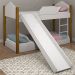 Mini Beliche Clean Branco e Mel com Colchões e Escorrega