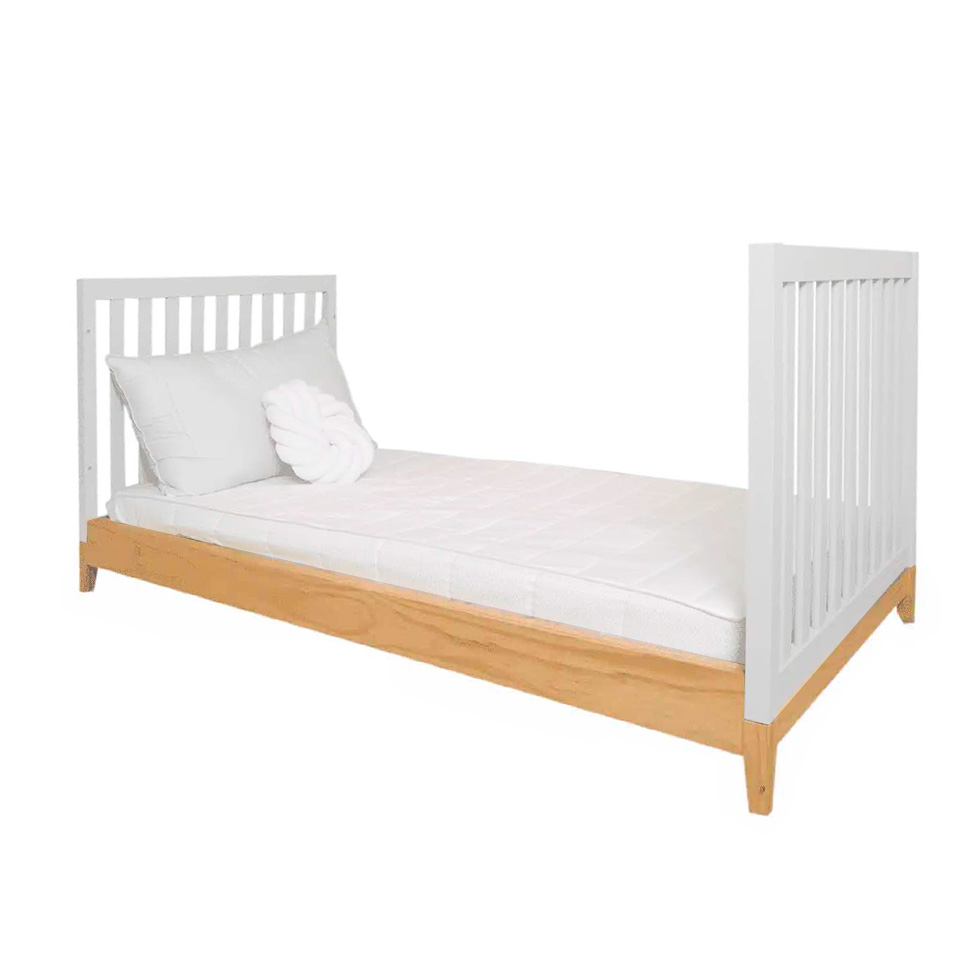 Berço Minicama Amor Perfeito II Branco e Pinus