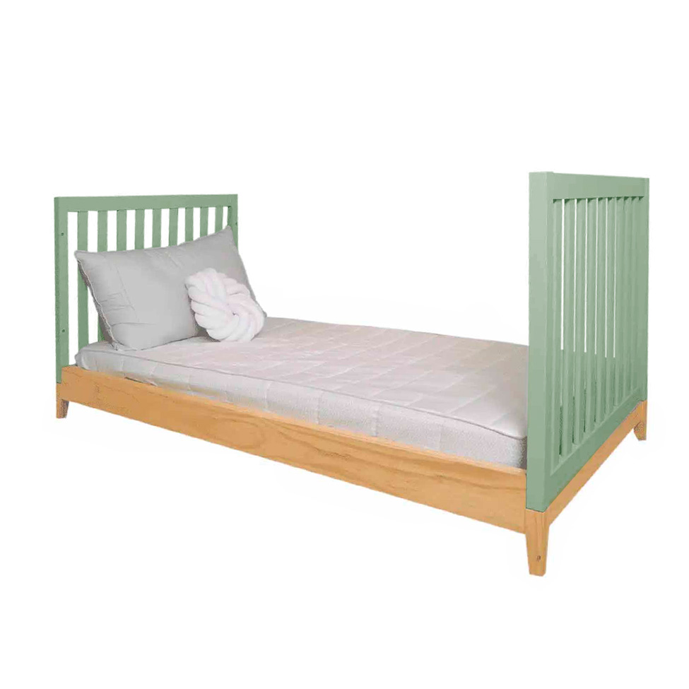 Berço Minicama Amor Perfeito II Verde e Pinus