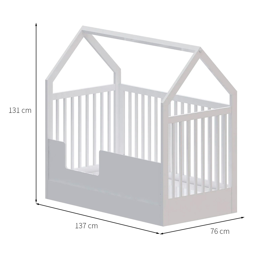 Berço Minicama Montessoriano Wood Branco