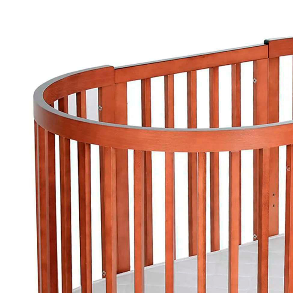 Berço Multifuncional com Colchão Wave Mel e Branco