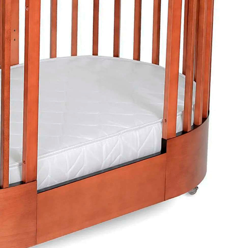 Berço Multifuncional com Colchão Wave Mel e Branco