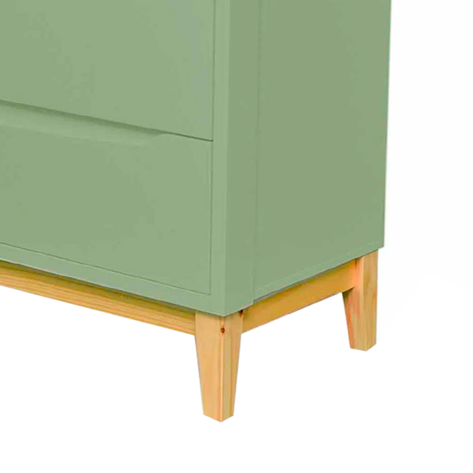 Cômoda Infantil Amor Perfeito 3 GV Verde e Pinus