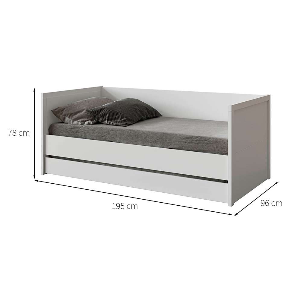 Cama Solteiro Tivoli Branca