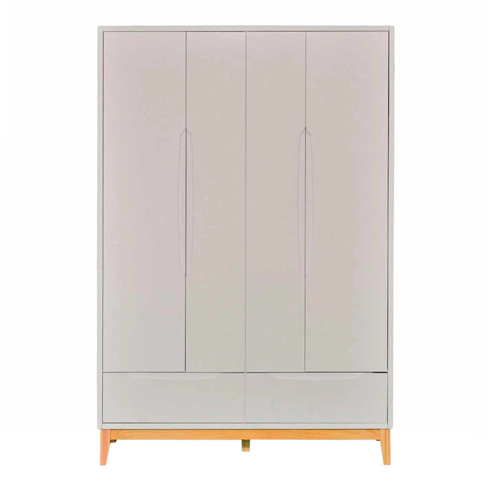 Guarda-Roupa Infantil Amor Perfeito 4 Portas 2 Gavetas Branco