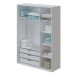 Guarda-Roupa Infantil Wood 3 Portas 3 Gavetas Branco