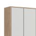 Guarda-Roupa Infantil Wood 3 Portas 3 Gavetas Branco e Carvalho Treviso