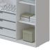 Guarda-Roupa Infantil Wood 3 Portas 3 Gavetas Branco e Carvalho Treviso
