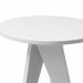 Mesa Lateral Redonda Canção de Ninar Branca