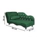 Cama Caminha Divã  Pet Veludo Strass Verde Dvinn