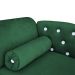 Cama Caminha Divã  Pet Veludo Strass Verde Dvinn